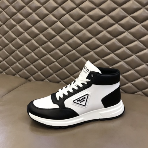 Replica Prada High Tops Shoes For Men #911754 $82.00 USD for Wholesale