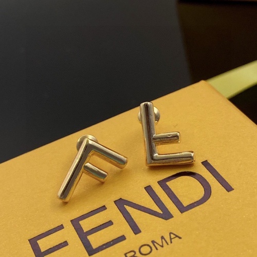 Fendi Earrings #911805 $25.00 USD, Wholesale Replica Fendi Earrings