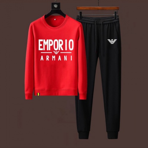 Armani Tracksuits Long Sleeved For Men #911943 $88.00 USD, Wholesale Replica Armani Tracksuits