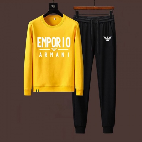 Armani Tracksuits Long Sleeved For Men #911944 $88.00 USD, Wholesale Replica Armani Tracksuits