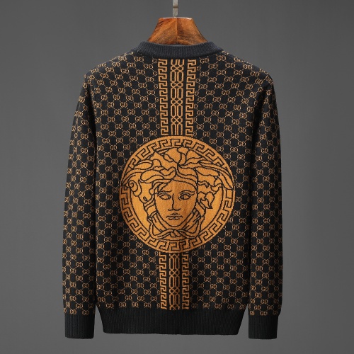 Replica Versace Sweaters Long Sleeved For Men #911991 $48.00 USD for Wholesale