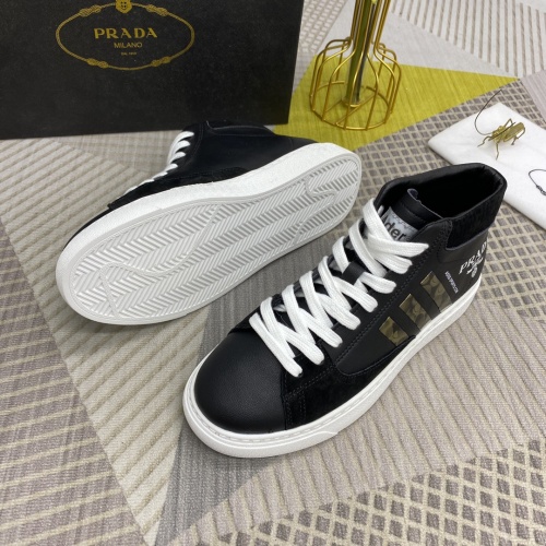 Replica Prada High Tops Shoes For Men #912059 $100.00 USD for Wholesale