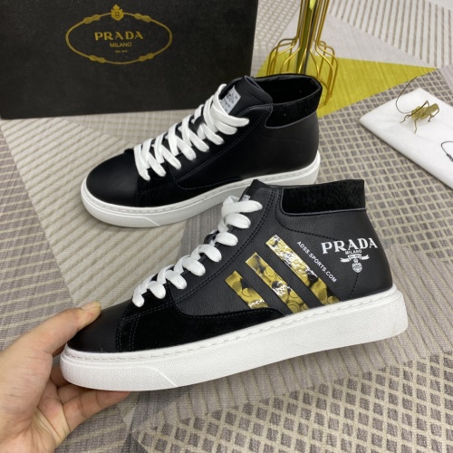 Replica Prada High Tops Shoes For Men #912059 $100.00 USD for Wholesale