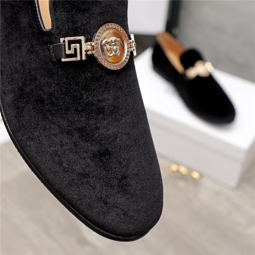 Replica Versace Leather Shoes For Men #912154 $92.00 USD for Wholesale