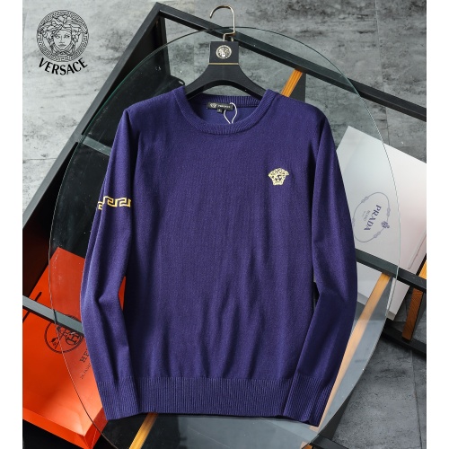 Versace Sweaters Long Sleeved For Men #912285 $43.00 USD, Wholesale Replica Versace Sweaters