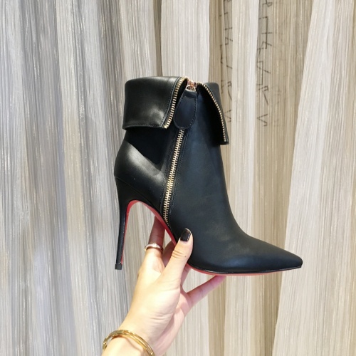 Replica Christian Louboutin Boots For Women #912287 $100.00 USD for Wholesale