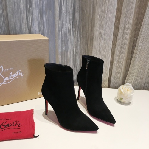 Replica Christian Louboutin Boots For Women #912292 $88.00 USD for Wholesale