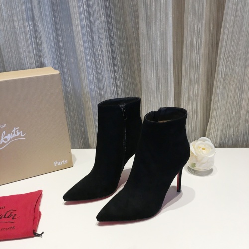 Replica Christian Louboutin Boots For Women #912292 $88.00 USD for Wholesale