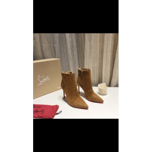 Replica Christian Louboutin Boots For Women #912294 $88.00 USD for Wholesale