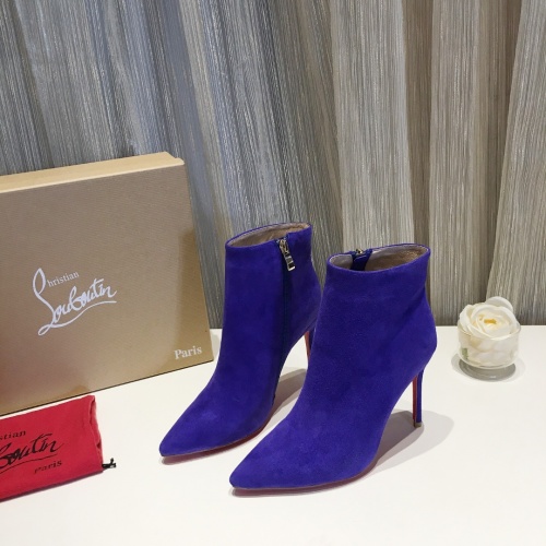 Replica Christian Louboutin Boots For Women #912295 $88.00 USD for Wholesale