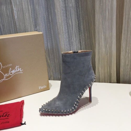 Replica Christian Louboutin Boots For Women #912307 $105.00 USD for Wholesale