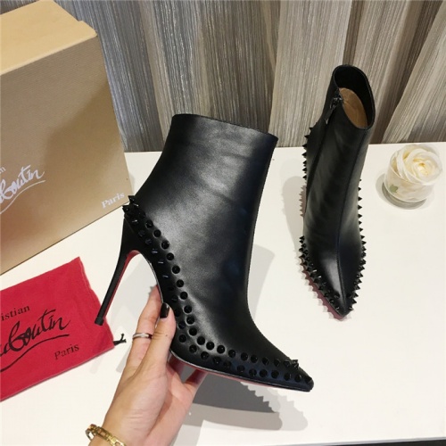 Replica Christian Louboutin Boots For Women #912313 $105.00 USD for Wholesale