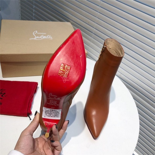Replica Christian Louboutin Boots For Women #912321 $98.00 USD for Wholesale