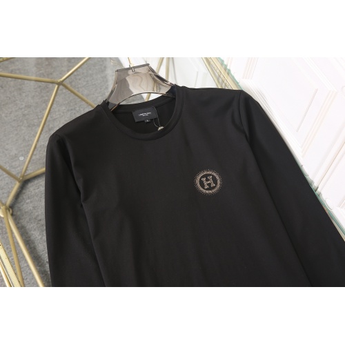 Replica Hermes T-Shirts Long Sleeved For Men #912348 $38.00 USD for Wholesale