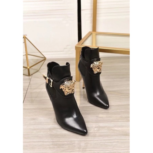 Replica Versace Boots For Women #912461 $92.00 USD for Wholesale