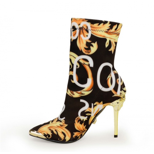 Replica Versace Boots For Women #912464 $96.00 USD for Wholesale