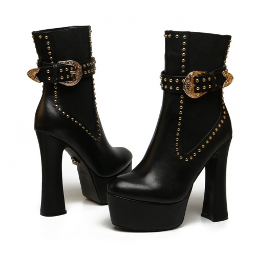 Versace Boots For Women #912466 $125.00 USD, Wholesale Replica Versace Boots