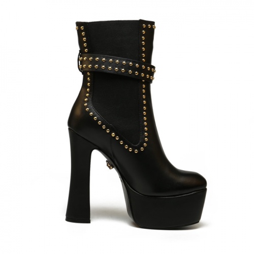 Replica Versace Boots For Women #912466 $125.00 USD for Wholesale