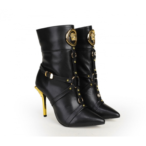 Replica Versace Boots For Women #912472 $125.00 USD for Wholesale