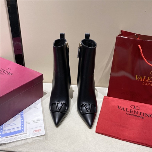 Replica Valentino Boots For Women #912475 $100.00 USD for Wholesale