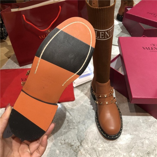 Replica Valentino Boots For Women #912480 $100.00 USD for Wholesale