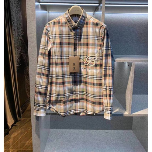 Burberry Shirts Long Sleeved For Men #912787 $78.00 USD, Wholesale Replica Burberry Shirts