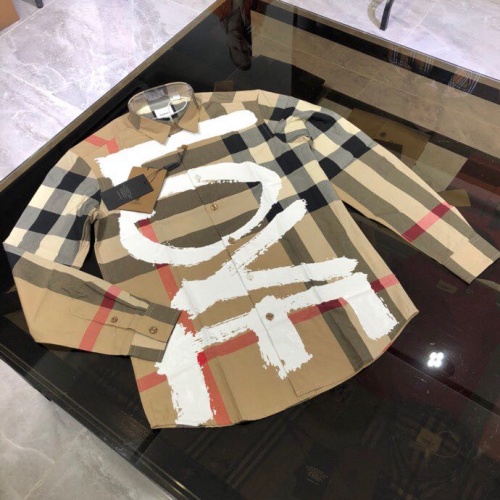 Replica Burberry Shirts Long Sleeved For Men #912788 $78.00 USD for Wholesale