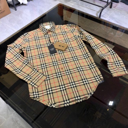 Replica Burberry Shirts Long Sleeved For Men #912789 $78.00 USD for Wholesale