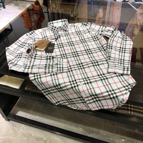 Replica Burberry Shirts Long Sleeved For Men #912790 $78.00 USD for Wholesale