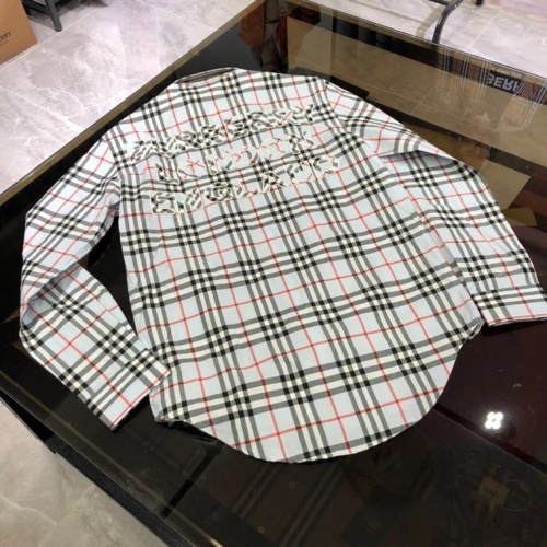 Replica Burberry Shirts Long Sleeved For Men #912790 $78.00 USD for Wholesale