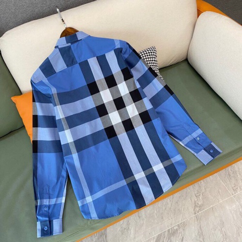 Replica Burberry Shirts Long Sleeved For Men #912799 $70.00 USD for Wholesale