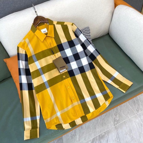 Burberry Shirts Long Sleeved For Men #912803 $70.00 USD, Wholesale Replica Burberry Shirts