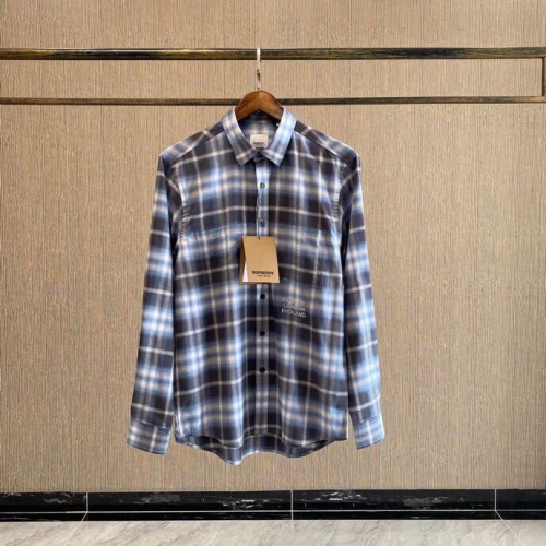 Burberry Shirts Long Sleeved For Men #912805 $70.00 USD, Wholesale Replica Burberry Shirts