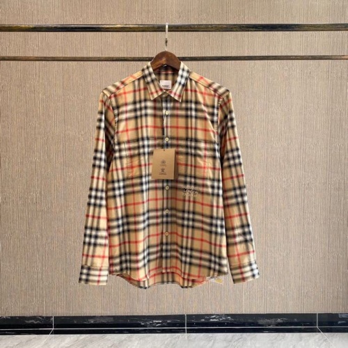 Burberry Shirts Long Sleeved For Men #912806 $70.00 USD, Wholesale Replica Burberry Shirts