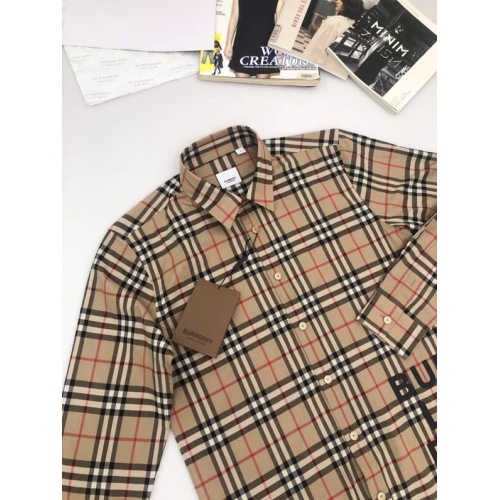 Replica Burberry Shirts Long Sleeved For Men #912807 $74.00 USD for Wholesale