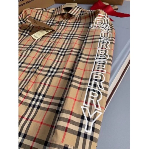Replica Burberry Shirts Long Sleeved For Men #912808 $74.00 USD for Wholesale