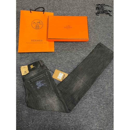 Replica Burberry Jeans For Men #912878 $50.00 USD for Wholesale