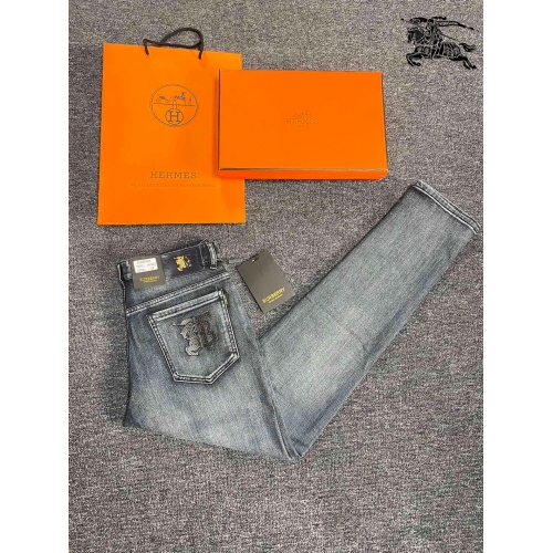 Replica Burberry Jeans For Men #912879 $50.00 USD for Wholesale