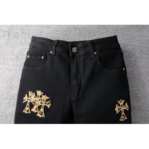 Replica Chrome Hearts Jeans For Men #913229 $65.00 USD for Wholesale