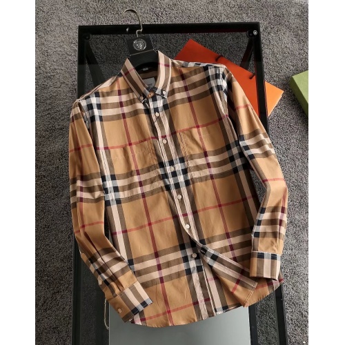 Burberry Shirts Long Sleeved For Men #913353 $41.00 USD, Wholesale Replica Burberry Shirts