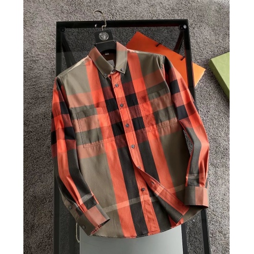 Burberry Shirts Long Sleeved For Men #913354 $41.00 USD, Wholesale Replica Burberry Shirts