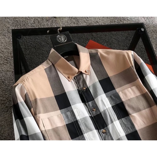 Replica Burberry Shirts Long Sleeved For Men #913355 $41.00 USD for Wholesale