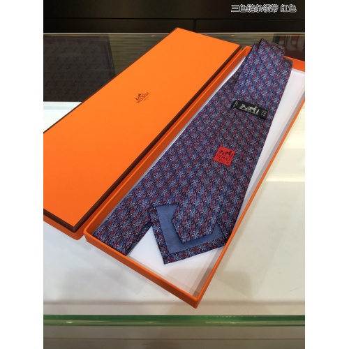 Replica Hermes Necktie For Men #913575 $61.00 USD for Wholesale