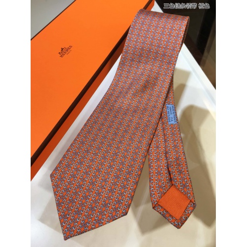 Replica Hermes Necktie For Men #913579 $61.00 USD for Wholesale