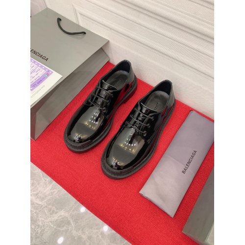 Replica Balenciaga Leather Shoes For Men #913954 $122.00 USD for Wholesale