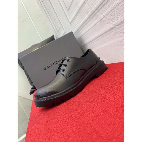 Replica Balenciaga Leather Shoes For Men #913956 $122.00 USD for Wholesale