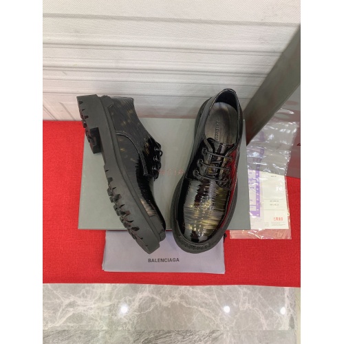 Replica Balenciaga Leather Shoes For Men #913958 $122.00 USD for Wholesale