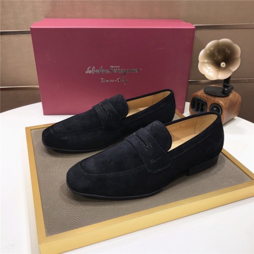 Salvatore Ferragamo Leather Shoes For Men #914133 $100.00 USD, Wholesale Replica Salvatore Ferragamo Leather Shoes
