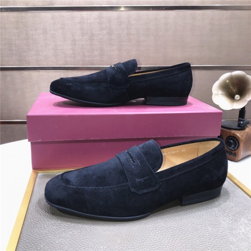 Replica Salvatore Ferragamo Leather Shoes For Men #914133 $100.00 USD for Wholesale