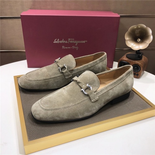 Salvatore Ferragamo Leather Shoes For Men #914134